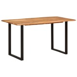 VidaXL Masă de bucătărie, 140 x 70 x 76 cm, lemn masiv de acacia
