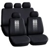 Set Huse Auto Universale 9 Piese Tire Tracks - Protectie Scaune, Design Elegant, Montare Usoara, Compatibil Airbag, Poliester
