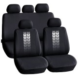 Cumpara ieftin Set huse scaun auto ieftine, Universale 9 piese, model TIRE TRACKS