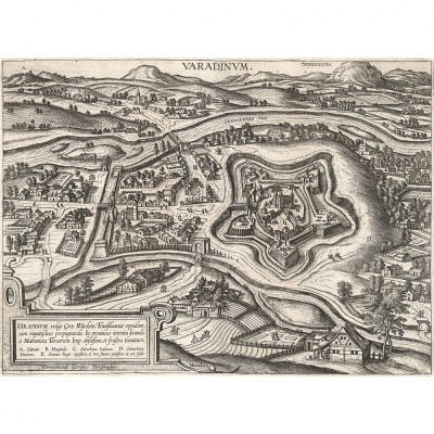Plan Oradea, Georg Braun, Franz Hogenberg, 1618, 50x70cm, repro foto