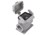 Carcasă: pentru conectori HDC Han&reg; B dimensiune 6B cu clichet: cod: 09300060297,