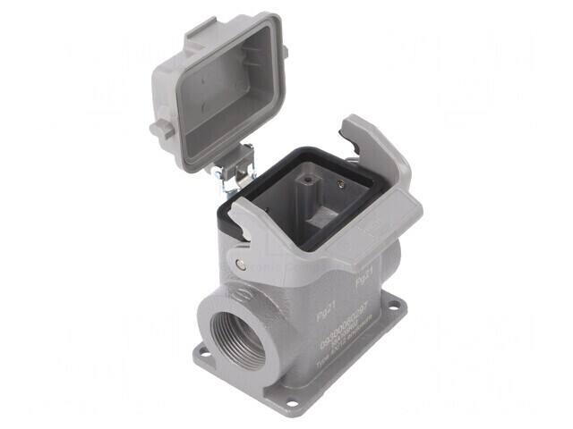 Carcasă: pentru conectori HDC Han&reg; B dimensiune 6B cu clichet: cod: 09300060297,
