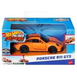HOT WHEELS MASINUTA METALICA CU SISTEM PULL BACK PORSCHE 911 GT3 SCARA 1:43