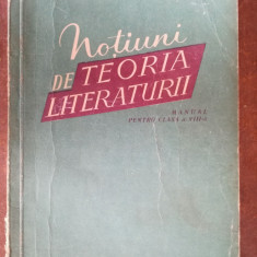Notiuni de teoria literaturii. Manual pentru clasa a VIII-a - I. Const. Chitimia, I. Negoescu