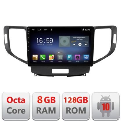 Navigatie Honda Accord 2008-2012 F-8951 Octa Core cu Android Radio Bluetooth Internet GPS WIFI DSP 8+128GB 4G CarStore Technology