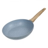 Tigaie Aluminiu Forjat, 24cm, Antiaderentă, M&acirc;ner Bachelită, Ad&acirc;ncime 5cm, Oem