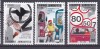 DB1 Grecia 1986 Siguranta Traficului Rutier Auto Moto 3 v. MNH, Nestampilat