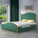 Pat Georgia 160x200, ţesătură Velvet/gold crom auriu