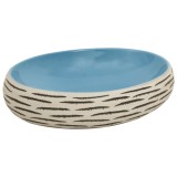 Cumpara ieftin Lavoar de blat, multicolor, 59x40x15 cm, ceramica, oval
