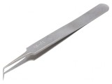 Pensetă de Precizie 115mm V&acirc;rf &Icirc;ngust și Curbat