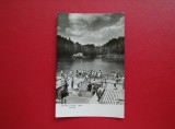 CARTE POSTALA - RPR - SOVATA - LACUL URSU - STRANDUL, Circulata, Fotografie