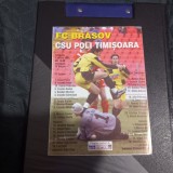 Program FC Brasov - POli Timisoara