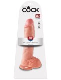 Dildo 10&quot; Cock with Balls Light