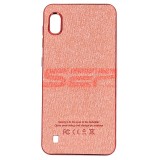 Husa Samsung Galaxy A10, TPU, Piele Denim, Rose Gold