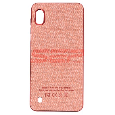 Toc TPU Leather Denim Samsung Galaxy A10 Rose Gold foto