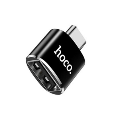 Adaptor OTG USB-A la Type-C 480Mbps - Hoco (UA5) - Black foto