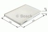 Filtru polen / aer habitaclu FIAT SCUDO platou / sasiu (272, 270) (2007 - 2016) BOSCH 1 987 432 206