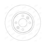 Disc frana Dacia Logan, Logan Express, Logan II, Logan Mcv, Logan Mcv II, Sandero; Renault Logan I, Sandero/Stepway I, Sandero/Stepway II, Twingo I;
