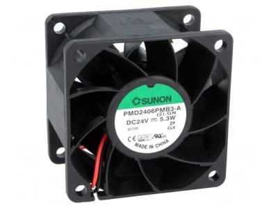 Ventilator DC Axial 24V 60x60x38mm 70.5m3/h 47dBA foto