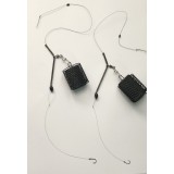 Set 2 monturi feeder de pescuit pe rauri,scobar,platica,morunas,mreana,carlige Gamakatsu si antitangle metalic soft,70-80gr