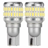 Bec Led 48SMD 3014 si 4SMD 3030 12/24V Marsarier auxiliare T15 W16W Canbus 2buc - Alb