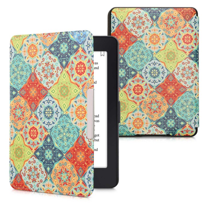 Husa kwmobile pentru Amazon Kindle Paperwhite 7, Piele ecologica, Multicolor, 45569.59