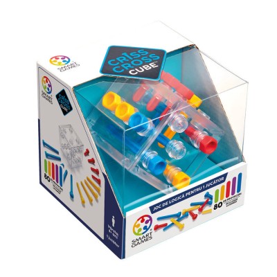 Smart Games - Criss Cross Cube, joc de logica cu 80 de provocari, 8+ ani, editie lb. Romana foto