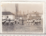Bnk foto Pionieri la adunare pe unitate - 1970, Alb-Negru, Romania de la 1950