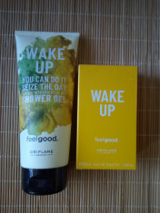 Set WAKE UP, parfum si gel de dus ORIFLAME, nou, sigilat foto