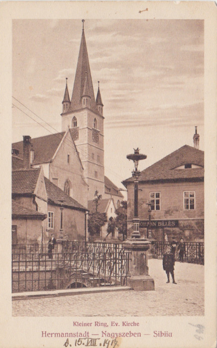 CP SIBIU Hermannstadt Kleiner Ring Ev. Kirche ND(1917)