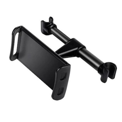 Suport auto telefon reglabil prindere pe tetiera - Negru foto