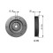 GATES TVD1020 DriveAlign&reg; Fulie curea, arbore cotit