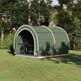 vidaXL Cort pentru depozitare biciclete Verde 256 x 222 x 182 cm