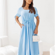 Rochie Dama Snur la Maneca Bleu