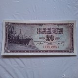 Iugoslavia 20 dinari 1974 UNC