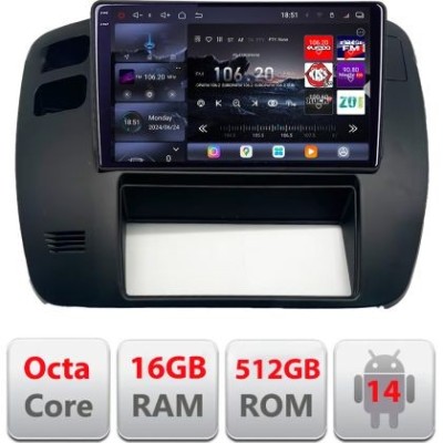 Navigatie Nissan Patrol 2000-2005 Qled 2K Octa Core 16+512 LTE 4G DSP Wifi 5Ghz android auto carplay radio gps internet kit-patrol-old+EDT-E809-2K Car foto