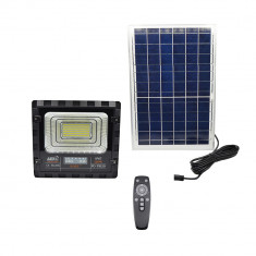 Lampa LED cu panou solar Foyu T8120, telecomanda, 120W foto