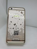 Cumpara ieftin Husa Comma Devia Butterfly Iphone 6 / 6s + Cablu de Date Cadou, Auriu