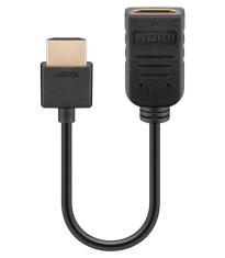 Cablu adaptor HDMI tata - HDMI mama 10cm v2.0 4K Ultra HD 2160p 60Hz