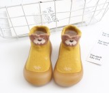 Mocasini galben mustar cu talpa antiderapanta - Happy Lion (Marime Disponibila: