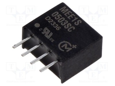 Convertor DC/DC Murata MEE1 1W 4,5-5,5V la 3,3V 303mA THT SIP foto