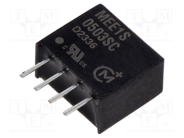 Convertor DC/DC Murata MEE1 1W 4,5-5,5V la 3,3V 303mA THT SIP