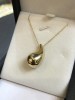 Lantisor Din Argint 925 cu pandativ Lacrima Auriu Cod ARG51N, Argintboutique