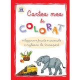 Cartea mea de colorat - Legume, fructe, animale, mijloace de transport - Paperback - *** - Didactica Publishing House