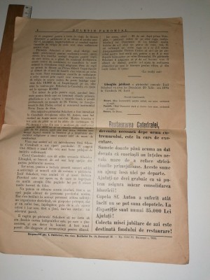 ZIAR BULETIN PAROHIAL CATEDRALA SF IOSIF 15 IUL 41 - 25 DE ANI PR IOSIF SCHUBERT foto