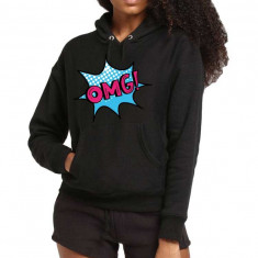 Hanorac dama negru - OMG - XL