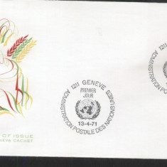 UN Geneva 1971 World food program Mi.17 FDC UN.061
