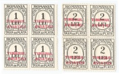 |Romania, LP XII.11/1931, Taxa de plata cu supr. TIMBRUL AVIATIEI, bloc 4, MNH