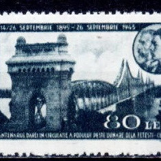 C2637 - Romania 1945 - Podul Cernavoda neuzat,perfecta stare