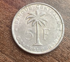 C50 - Moneda foarte veche - 5 franci - Congo Belgian - 1958